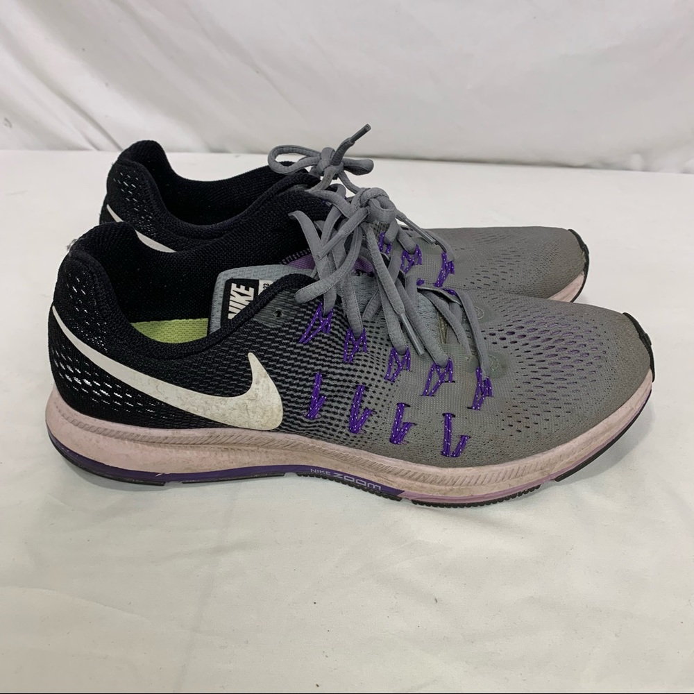 Nike Pegasus 33 - Size 11 - Gray/Black/Purple